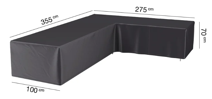 Чехол угловой 355 &times; 275 &times; 100xH70 Правый