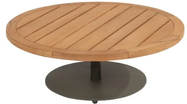 VOLTA Стол кофейный dia 80 &times; 30 см, teak / olive