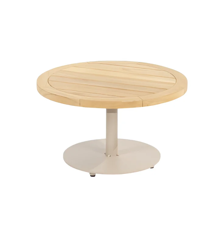 VOLTA Стол кофейный dia 60 &times; 35 см, teak / latte
