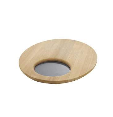 RUBENS Поднос Teak/Alu Anthracite Oval