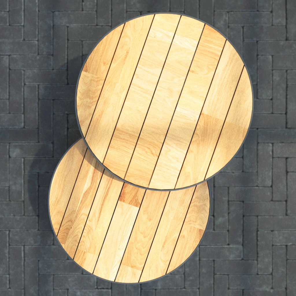 Стол кофейный STRADA 73 см Teak/Anthracite