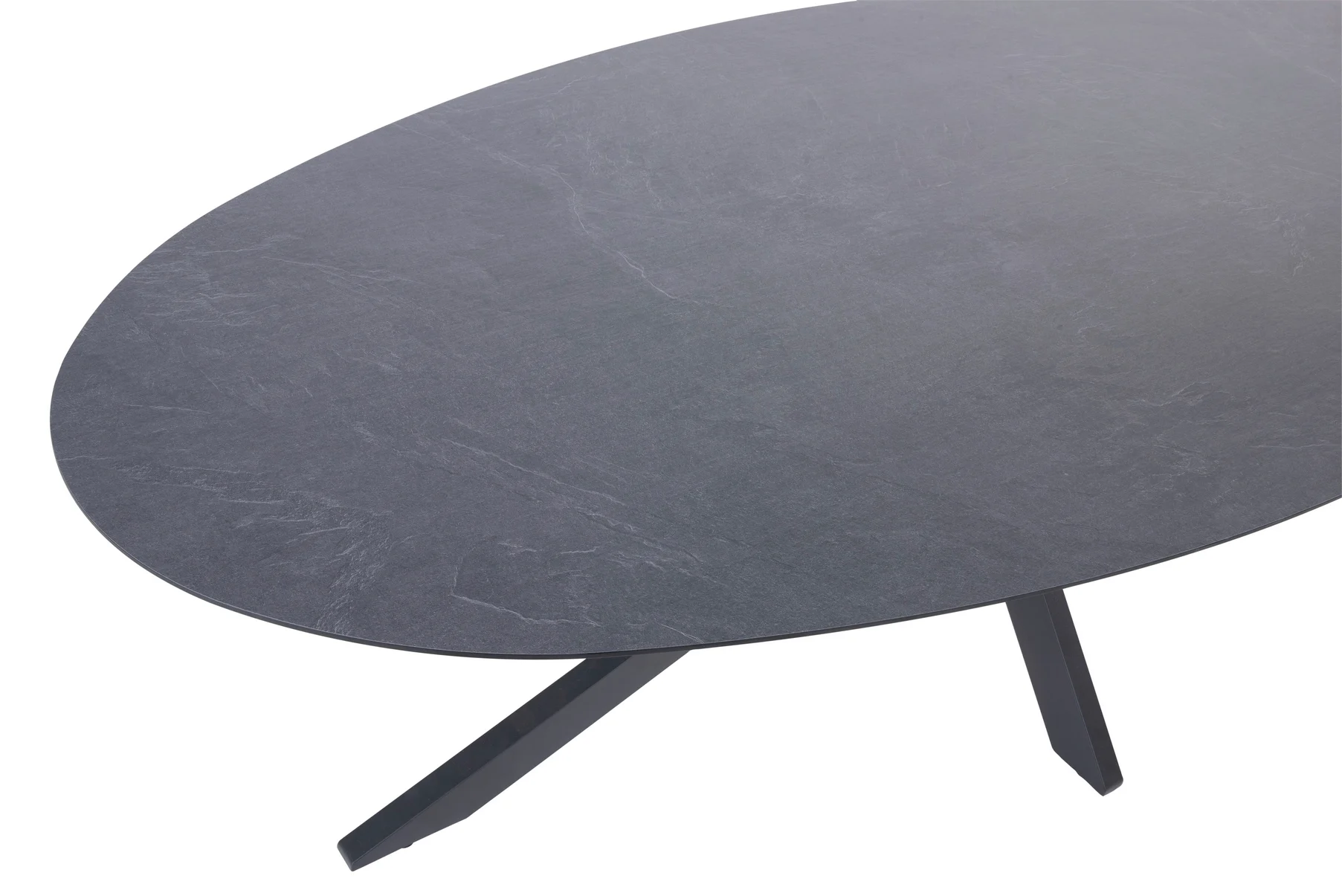 PRIVADA Столешница овал HPL Slate Anthracite Dia240 см