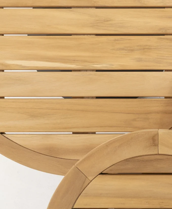 VOLTA үстел демалыс аймағына арналған Ø 80 × 30 см, teak / olive