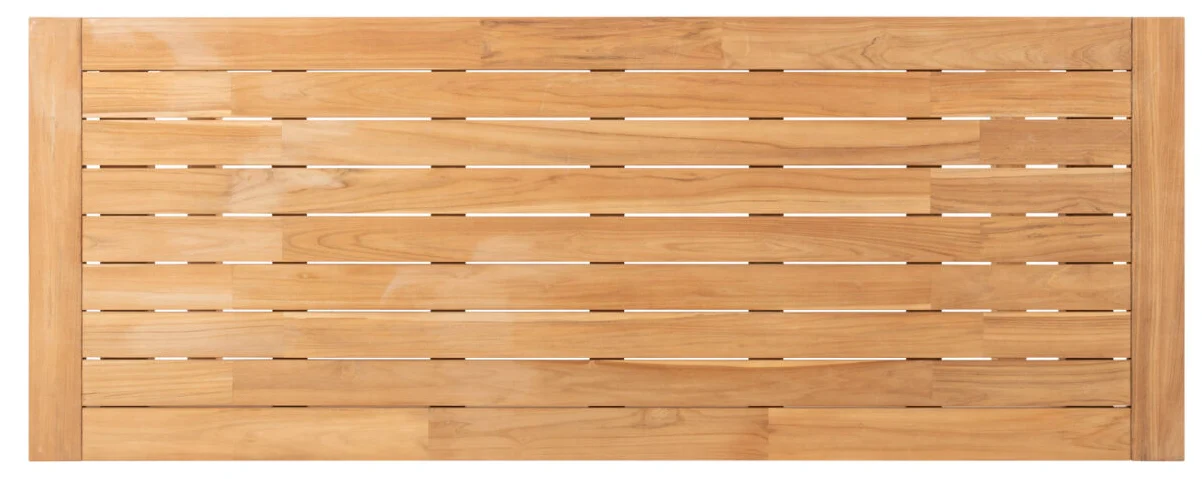 NOAH 260 &times; 100 тик ағашы алюминий асхана үстелі