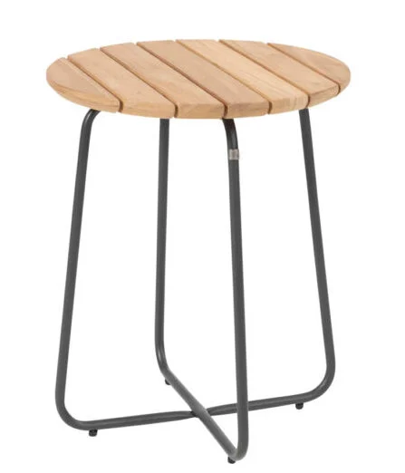 VERDI Стол кофейный dia 45 &times; 55 см Teak/Alu