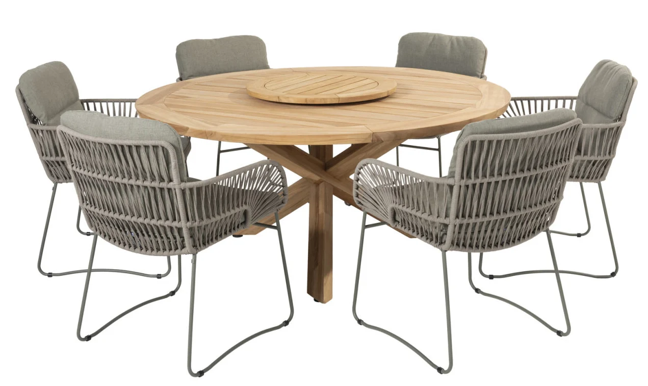 Обеденный комплект PRADO Teak & MURCIA Olive