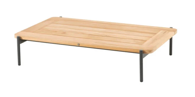 YOGA Стол кофейный 120 &times; 75 &times; 25 см, тик / антрацит