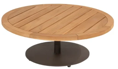VOLTA Стол кофейный dia 80 × 30 см, teak / terre